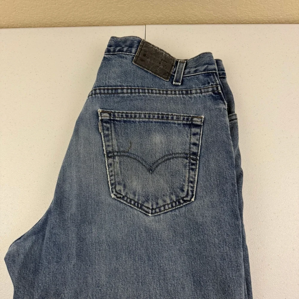 Vintage Levis SilverTab Jeans Mens 36x36 Blue Loose Baggy 90s Distressed USA